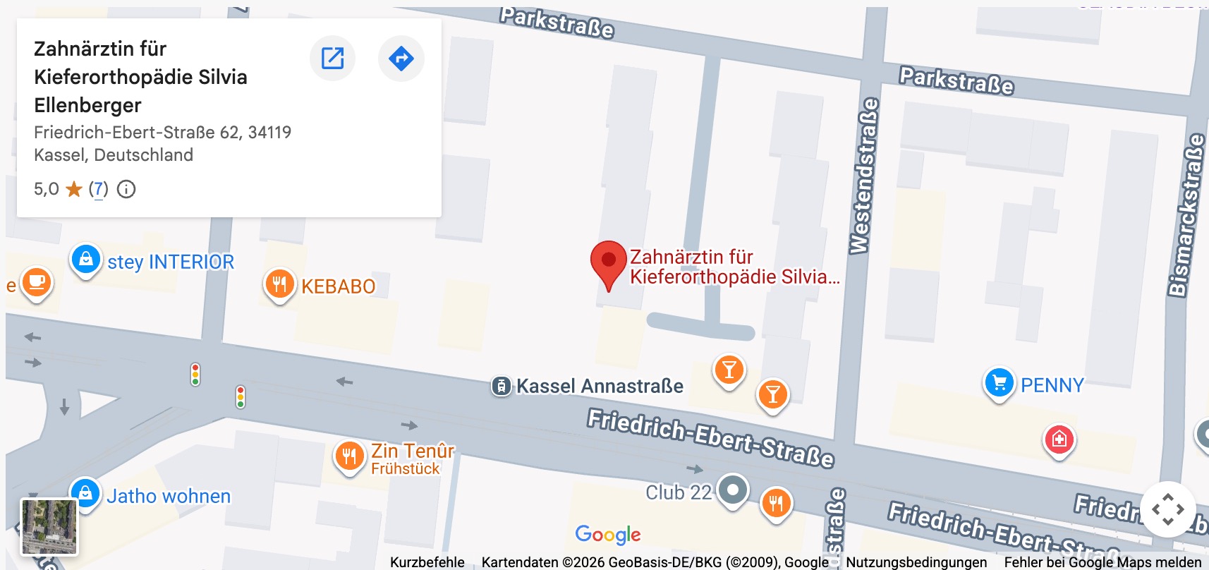 Anfahrt über Google Maps Anfahrt über Google Maps